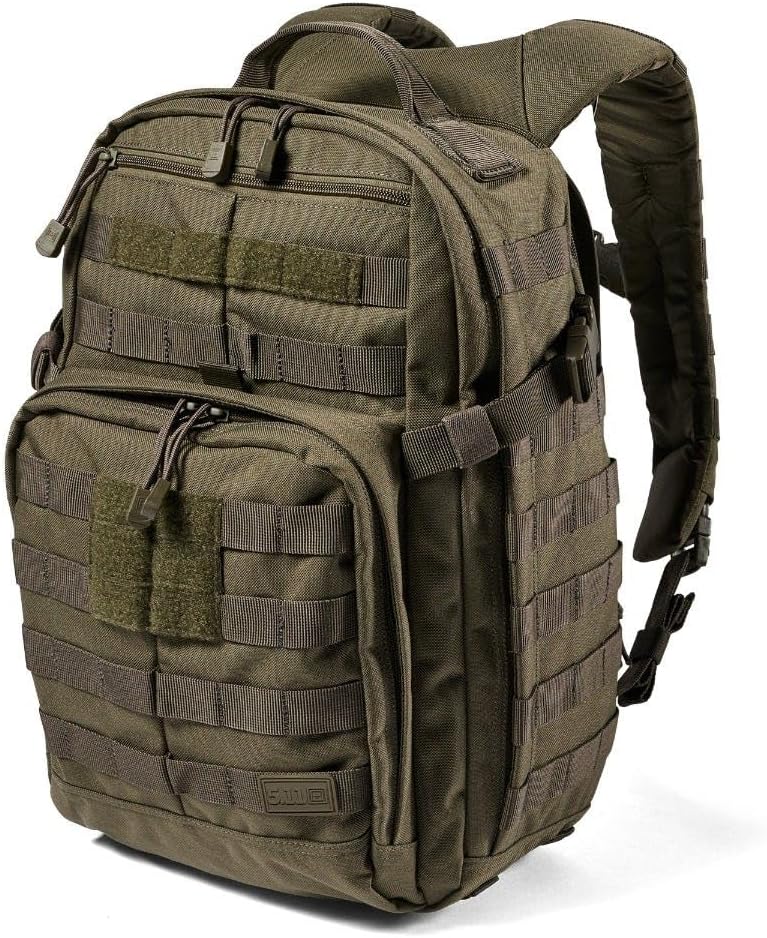 5.11 Tactical Backpack, RUSH 12 2.0 Military Survival Molle Backpack with Laptop Compartment, 24L, Style 56561ABR/56562ABR - Image 1